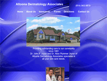 Tablet Screenshot of altoonadermatology.com